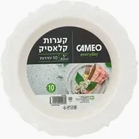 צלחות 10 פלסטיק יוקרתי 10 יח